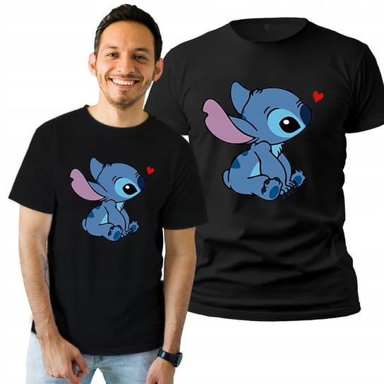 Koszulka Męska z Nadrukiem  T-shirt Prezent Na Urodziny Stitch S Plexido