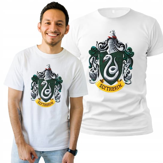 Koszulka Męska z Nadrukiem  T-shirt Prezent Slytherin M Plexido