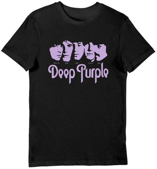 Koszulka męska zespół Deep Purple skład czarna 2XL KozakNadruki