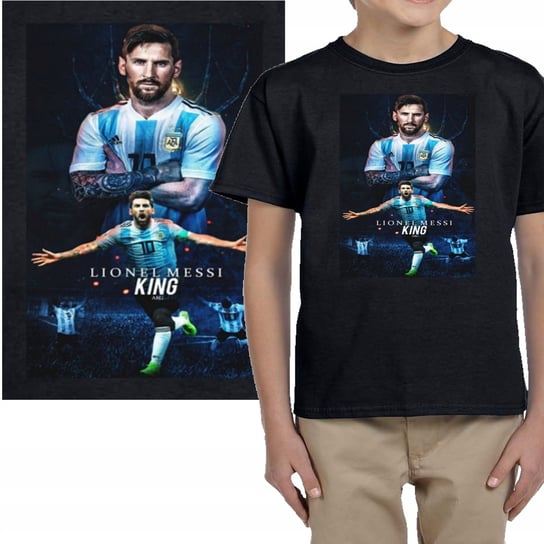 Koszulka Messi Argentyna Prezent 140 Czarna 3180 Inna marka