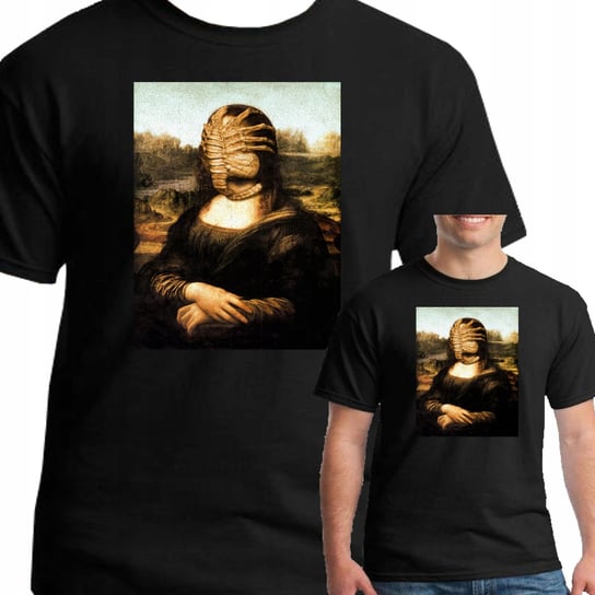 Koszulka Mona Lisa Obcy Vinci Alien L 2085 Czarna Inna marka