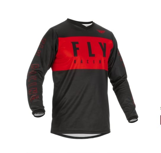 Koszulka motocyklowa Fly Racing F-16, kolor czarny/czerwony, rozmiar 2XL Fly
