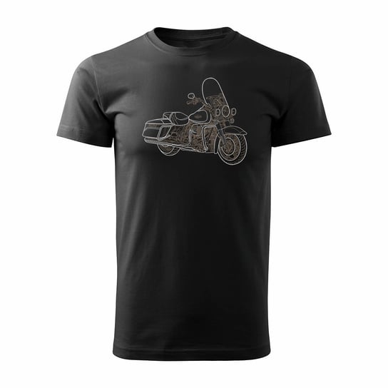 Koszulka motocyklowa na motor Harley Road King męska czarna REGULAR - XXL Topslang