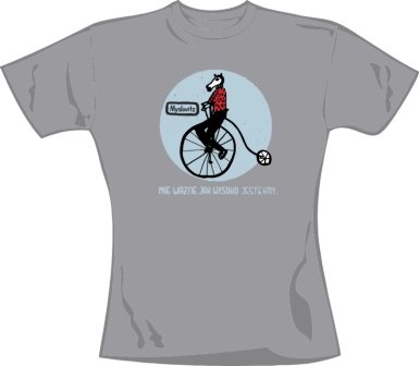 Koszulka Myslovitz Bicykl (Grey, Women's, Size: L) Merchlabel