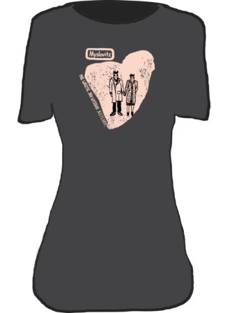 Koszulka Myslovitz Serce (Graphite, Women's, Size: S) Merchlabel