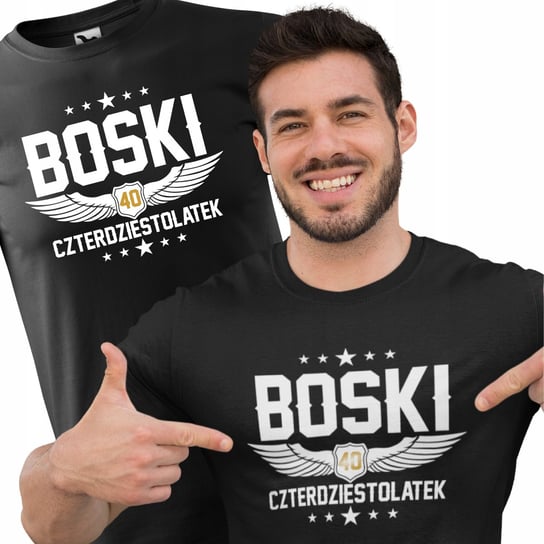 Koszulka Na 40 Urodziny Boski 40 Latek Super Prezent Dla Niego Męska Xl/Aradena Inna marka
