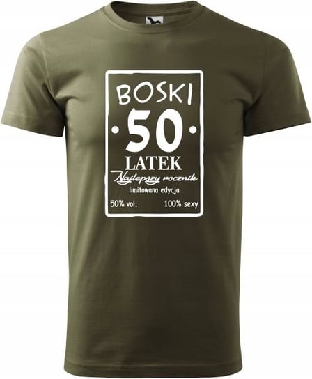 Koszulka na 50 urodziny Boski 50 latek Super prezent dla Niego męska 4XL/Aradena Inna marka