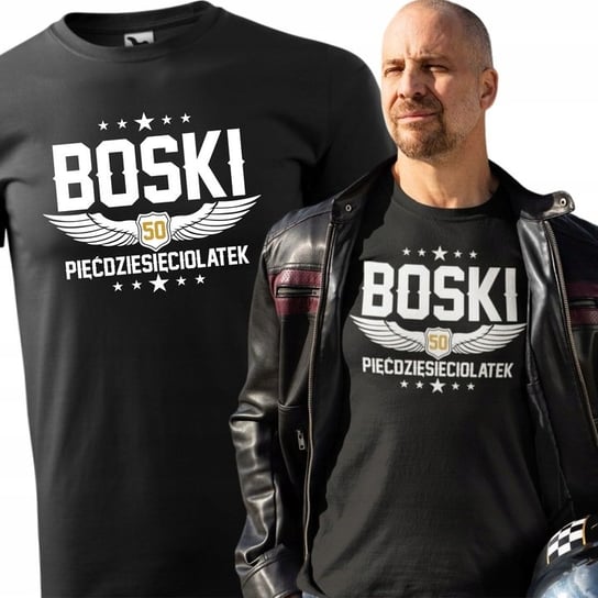 Koszulka na 50 urodziny Boski 50 latek Super prezent dla Niego męska XL/Aradena Inna marka