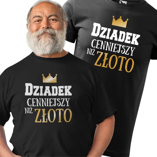 Koszulka na Dzień Dziadka Prezent dla Dziadka Dziadek cenniejszy niż złoto 3XL/Aradena Inna marka