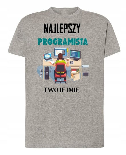 Koszulka Najlepszy Programista Twoje Imię r.L Inna marka