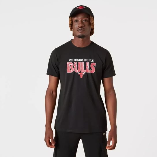 Koszulka New Era Noir Chicago Bulls NBA T-shirt - 13083891 -S New Era