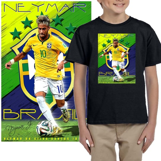 Koszulka Neymar Junior Brazylia 104 Czarna 3178 Inna marka