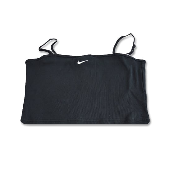 Koszulka Nike Essential Rib Crop Top Wmns Black/White - Dm6737-010-M Nike