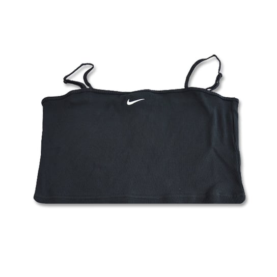 Koszulka Nike Essential Rib Crop Top Wmns Black/White - Dm6737-010-S Nike