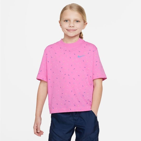 Koszulka Nike Sportswear Jr FD5366 (kolor Różowy, rozmiar L (147-158)) Nike Sportswear
