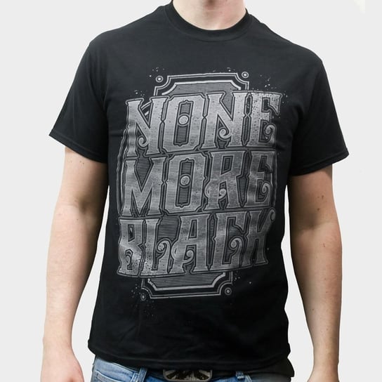 koszulka NONE MORE BLACK - TYPOGRAPHY-L Pozostali producenci