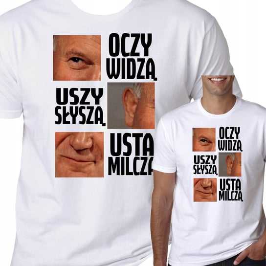 Koszulka Papież Jan Paweł Oczy Widzą Usta L 2094 Inna marka