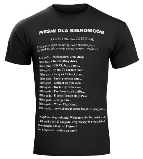 koszulka PIEŚNI DLA KIEROWCÓW-M Inny producent