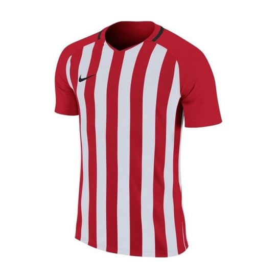 Koszulka piłkarska Nike Striped Division Jr 894102 (kolor Biały. Czerwony, rozmiar L (147-158cm)) Nike