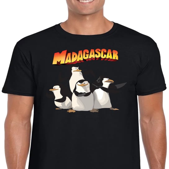 Koszulka Pingwiny Z Madagaskaru L Czarna 3258 Inna marka