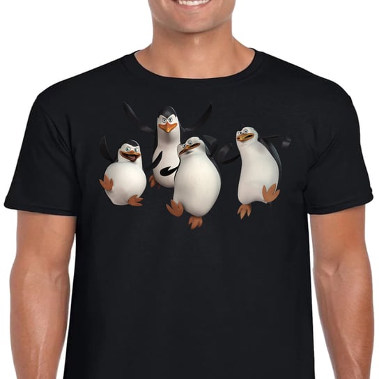 Koszulka Pingwiny Z Madagaskaru L Czarna 3261 Inna marka