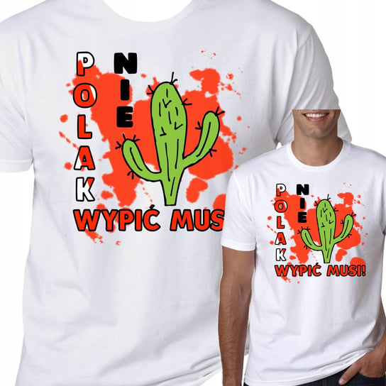 Koszulka Polak Nie Kaktus Śmieszna Prezent M 2047 Inna marka