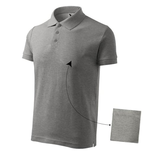 Koszulka polo Adler Cotton M (kolor Szary/Srebrny, rozmiar M) Adler