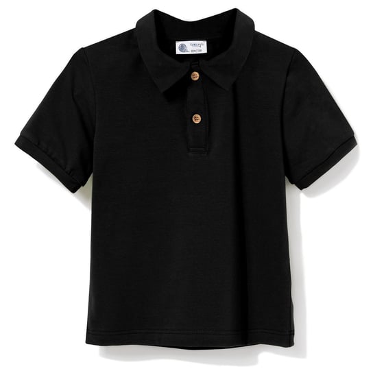 Koszulka polo czarna 104/110 TuSzyte