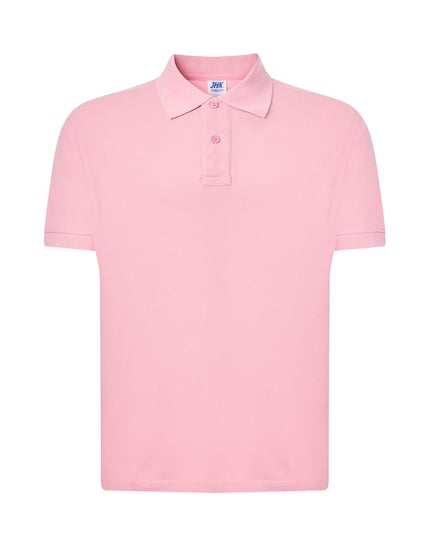 Koszulka polo medyczna męska różowa XL M&C