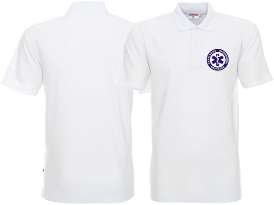 Koszulka Polo męska PAŃSTWOWE RATOWNICTWO MEDYCZNE biała Inna marka