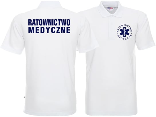 Koszulka Polo męska RATOWNICTWO MEDYCZNE biała Inna marka