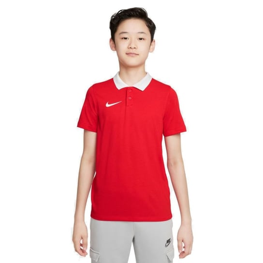 Koszulka polo Nike Dri-FIT Park Jr CW6935 (kolor Czerwony, rozmiar M (137-147cm)) Nike