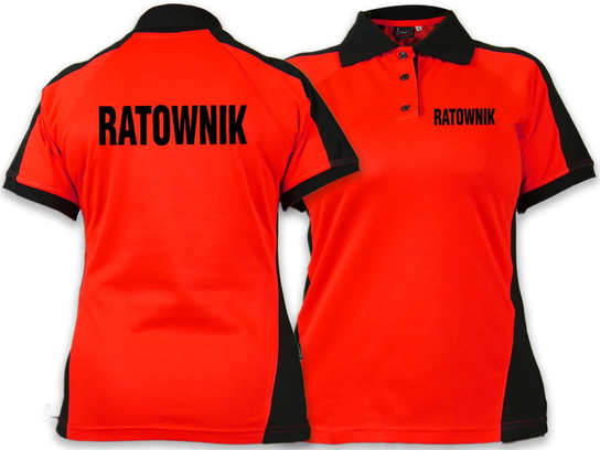 Koszulka Polo RATOWNIK damska FLUO Inna marka