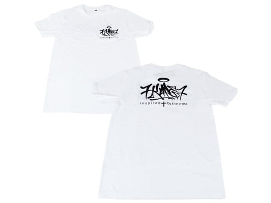 Koszulka Premium Napis 7Kape7 Nadruk T-Shirt Biała L Inna marka