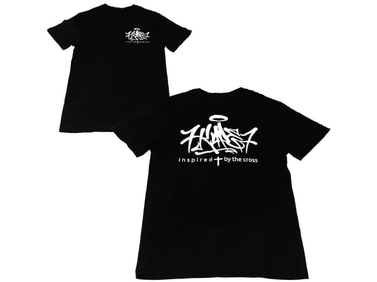 Koszulka Premium Napis 7Kape7 Nadruk T-Shirt Czarna M Inna marka