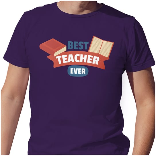 KOSZULKA PREZENT T-SHIRT 3XL DZIEŃ NAUCZYCIELA BEST TEACHER EVER JAKOŚĆ PolskaKoszulka