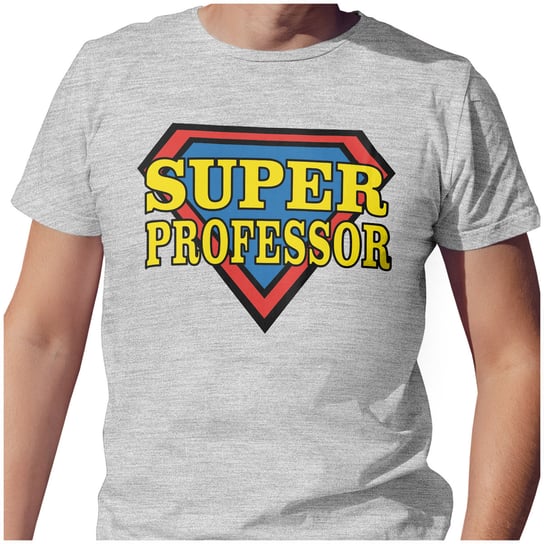 KOSZULKA PREZENT T-SHIRT L DZIEŃ NAUCZYCIELA SUPER PROFESSOR JAKOŚĆ PolskaKoszulka