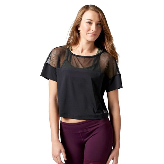 Koszulka Reebok Cardio Fashion damska top sportowy fitness z siateczką-XL Reebok