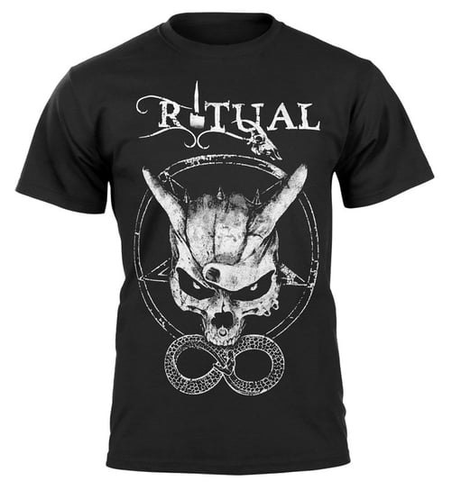 koszulka RITUAL 13 - MANO CORNUTA SKULL-L Inny producent