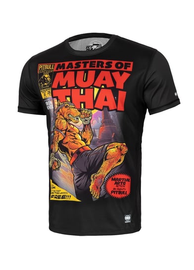 Koszulka Sportowa MASTERS OF MUAY THAI Czarna XL Pitbull West Coast