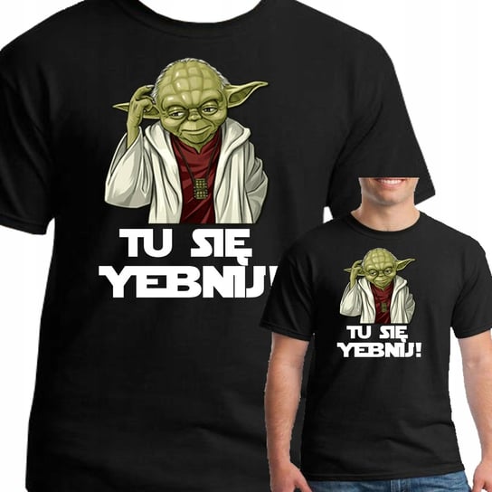 Koszulka Star Wars Yoda Śmieszne M 0642 Czarna Inna marka