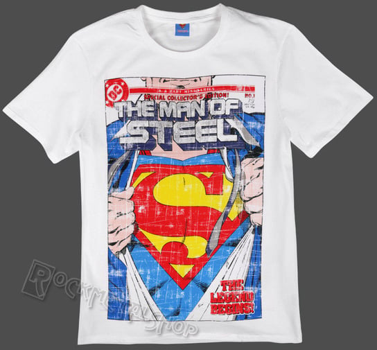 koszulka SUPERMAN - COLLECTOR EDITION biała-M Legend Stuff