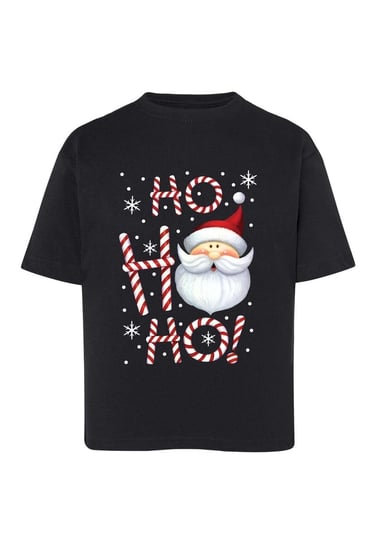 Koszulka świąteczna dziecięca mikołaj czarna Tup Tup