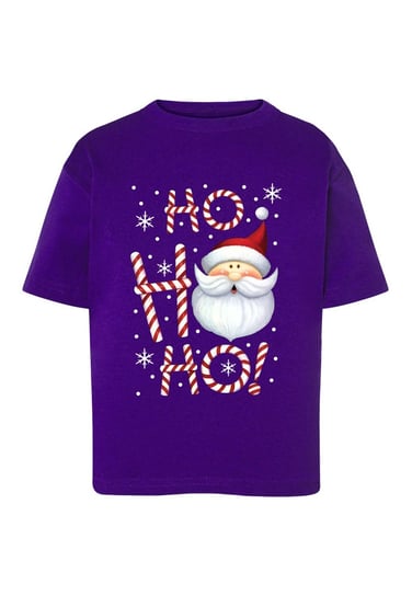 Koszulka świąteczna dziecięca mikołaj fioletowa Tup Tup