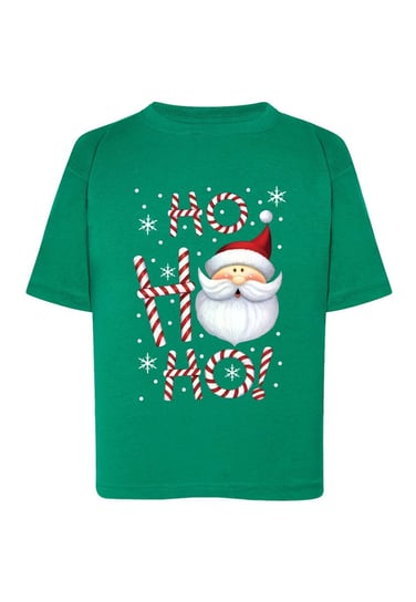Koszulka świąteczna dziecięca mikołaj zielona Tup Tup