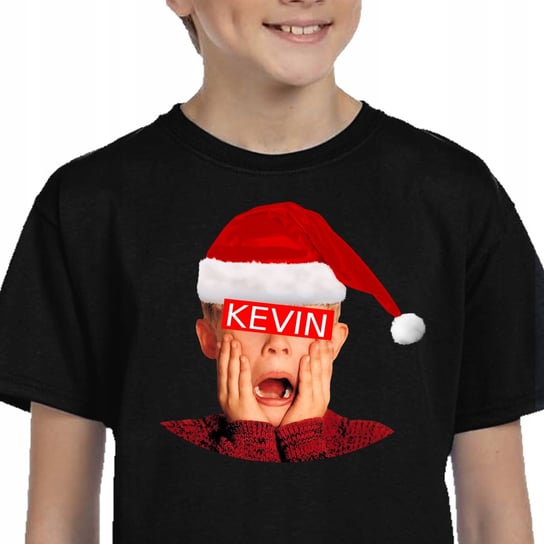 Koszulka Świąteczna Kevin Sam W Domu Czarna 104 Inna marka