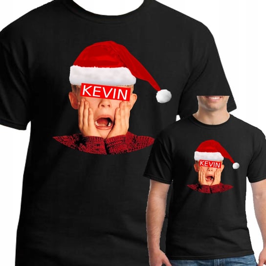 Koszulka Świąteczna Kevin Sam W Domu Czarna S Inna marka