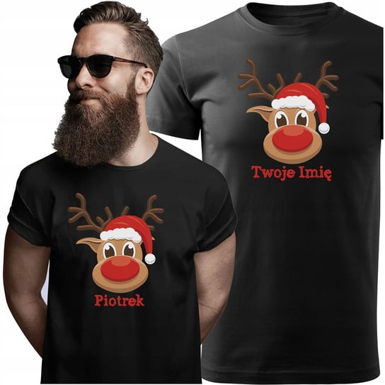 Koszulka Świąteczna Z Imieniem Reniferem L Y4 Propaganda