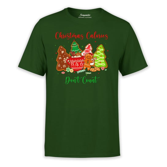 Koszulka świąteczne kalorie się nie liczą-4XL 5made