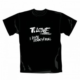 Koszulka T.Love I Hate Rock'N'Roll (Black, Men's, Size: S) Merchlabel